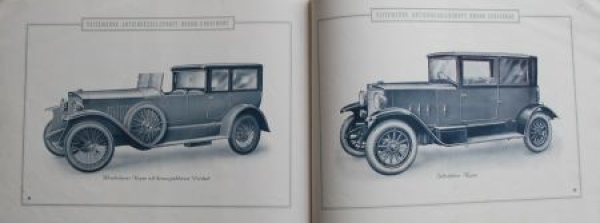 Elite Automobiles 18/55 PS Modelprogram 1922 Carbrochure (6295)